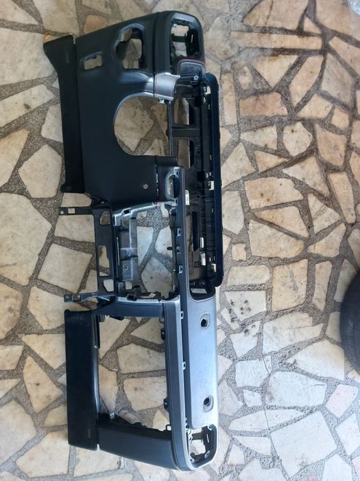 plansa bord originala mercedes benz g w463 w464 piele cusatura rosie
