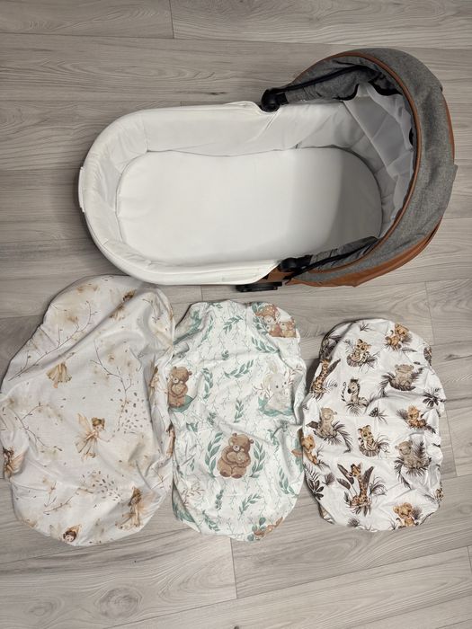 Carucior Krausman 3 in 1 + un carucior cadou si 3 cearsafuri mici