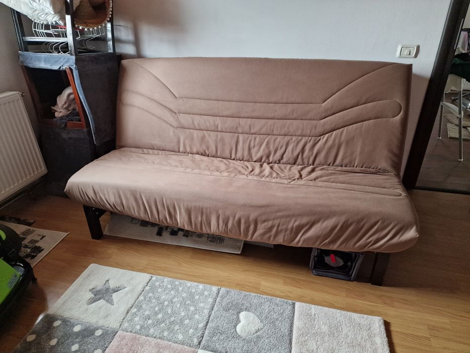 Canapea extensibila 2 locuri saltea burete