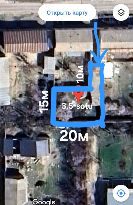 Yes sotiladi 3,5 sotu Toshmi postidan 10 km kirganda Tolabe, Oq-tomda