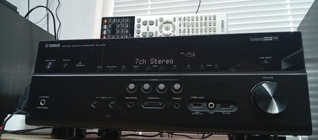 7.2 канален ресивър YAMAHA RX-V 675 Network 4K HDMI USB