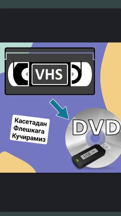 Видеокасетадан флешкага кучирамиз.