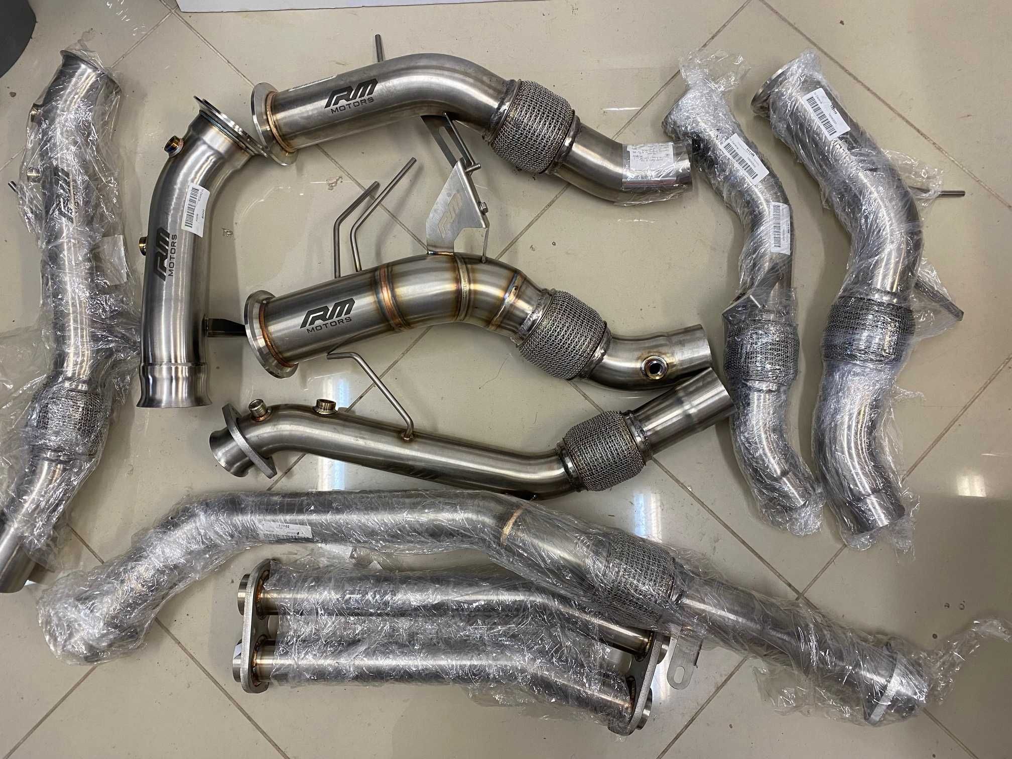 RM Motors Downpipe Даунпайп РМ Моторс BMW БМВ E90 E60 F30 F10 F15 G