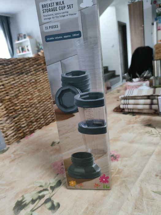 Set pahare stocare lapte matern 180 ml buc,21 piese