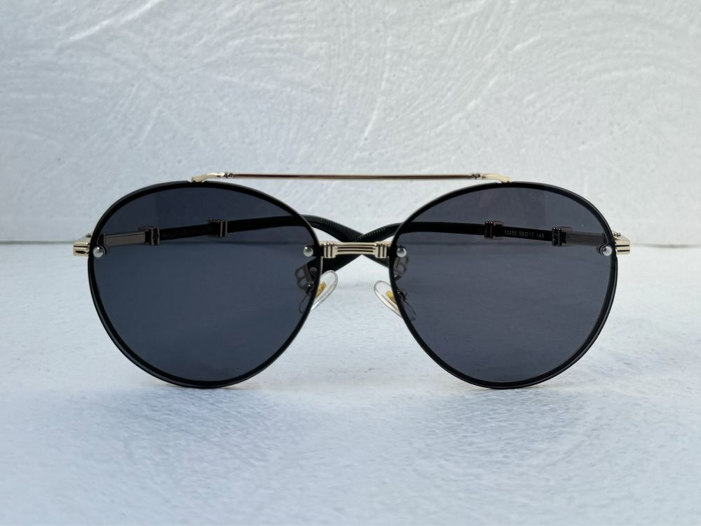 Balmain Мъжки Дамски слънчеви очила кръгли овални унисекс черни сини