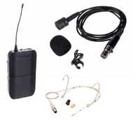 Set microfon wireless cu lavaliera si cablu mini XLR