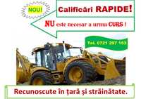 Curs RAPID calificare vola buldoexcavator buldozer mecanic utilaj greu