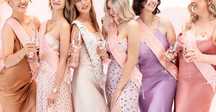 Set de 6 diagonale din hartie, Bride to be si Bridesmaid, 76 cm