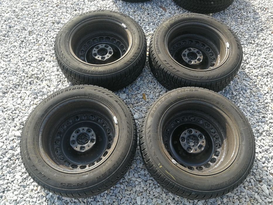 4 железни джанти 16'' 5x120 BMW със зимни гуми R16 205/60 Bridgestone