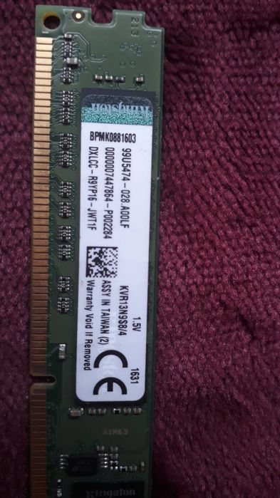 Ram Kingston 4GB DDR3