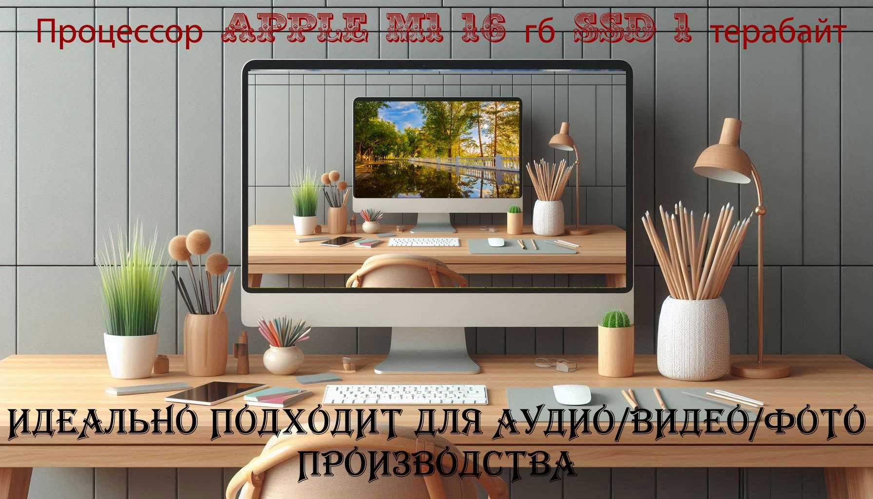 НОВЫЙ! iMac 24" All-in-One Display. 16GB RAM / 1TB SSD. M1 Processor.