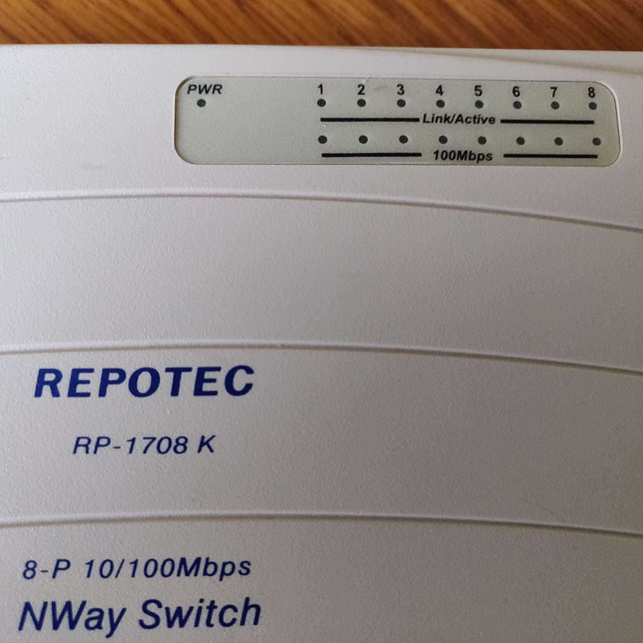 Switch Ethernet Repotec - RP-1708 K , becuri halogen