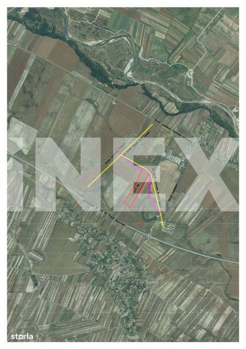 Teren intravilan 10,5 ha cu deschidere la drum, langa Autostrada