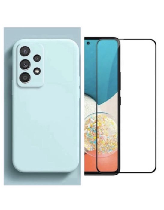 Husa XCAS Catifea+Folie Sticla Samsung A07/A12/A13/A14/A15/A16/A06/A17