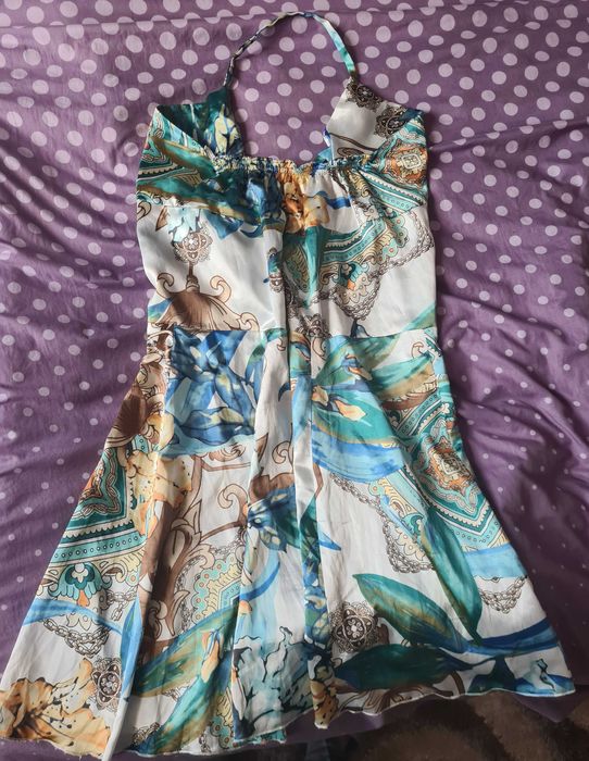 Rochie de satin de vara elegantă și sexy mărimea M