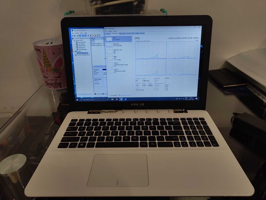 Laptop ASUS X555L, i3-4030U, 8GB RAM, 256 GB SSD, NVIDIA GeForce 820M