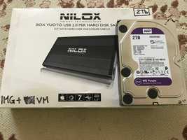 hard disk extern nilox (western digital) 2tb cutie 200 lei