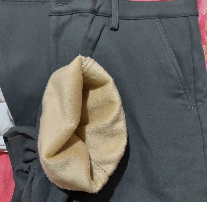 Pantalon  casual căptușeală termică M/L kaki