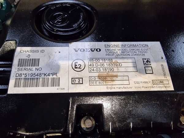 Motor complet camion VOLVO D8K 280 - EURO 6