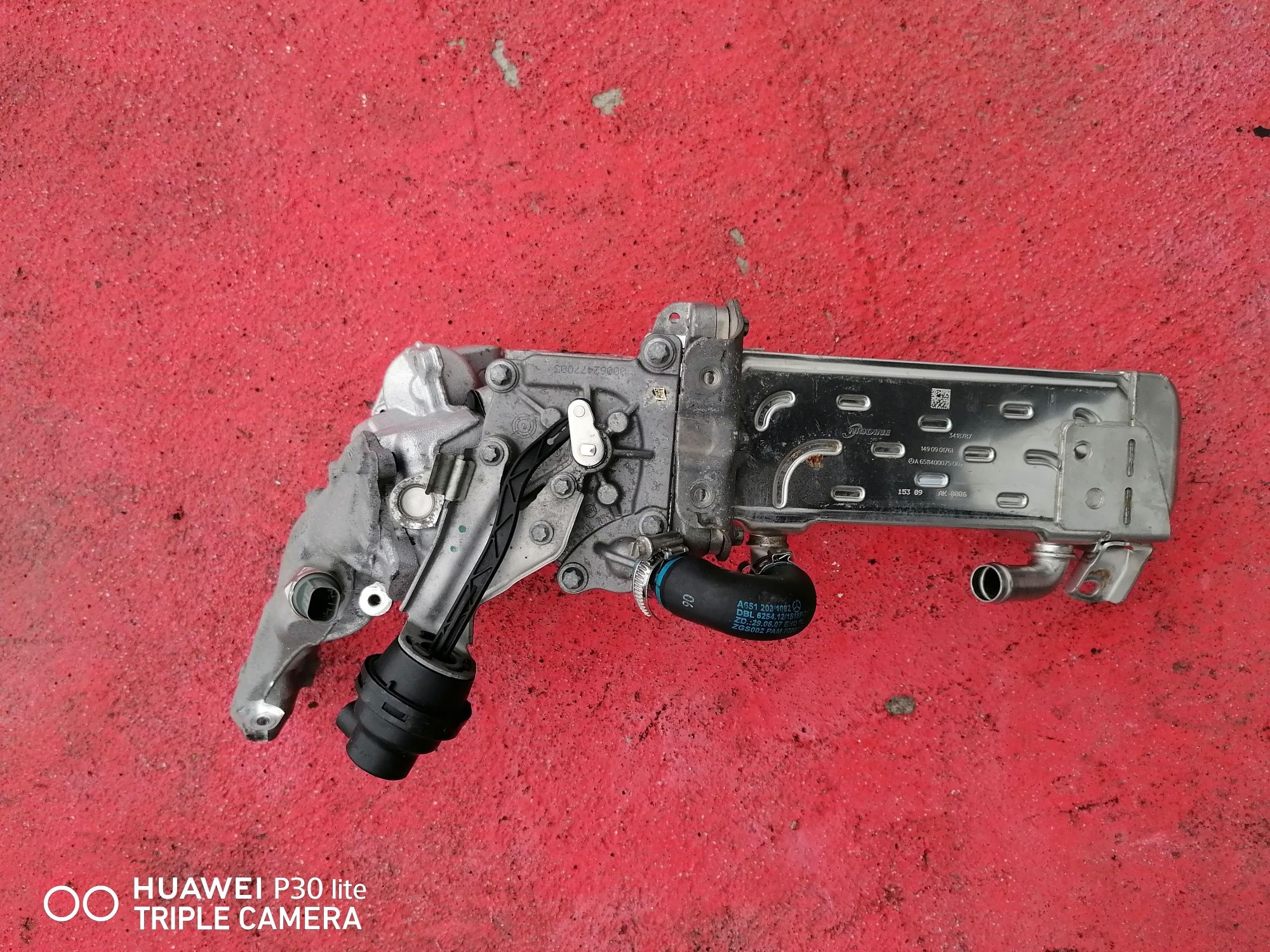 EGR cu răcitor gaze Mercedes c class W204 motor 2.2 CDI euro 5, 651 01