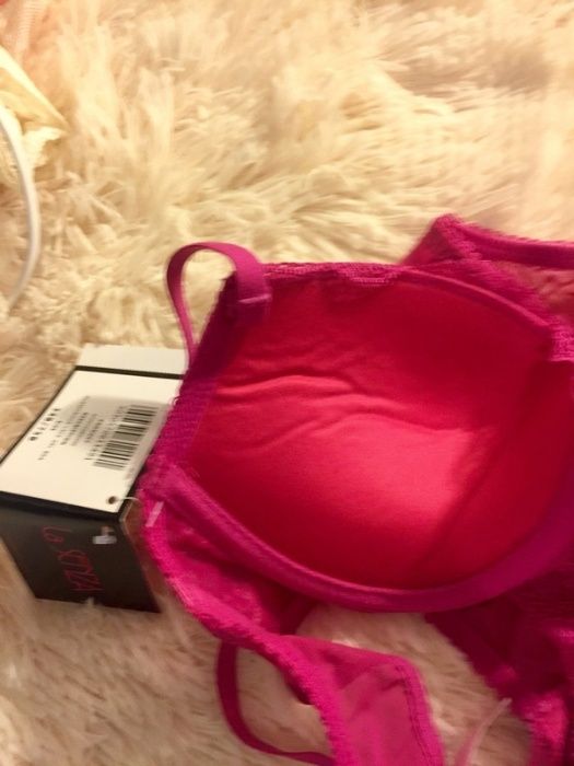 la senza compleu lenjerie intima pushup (fuchsia 34B sau negru 32B)