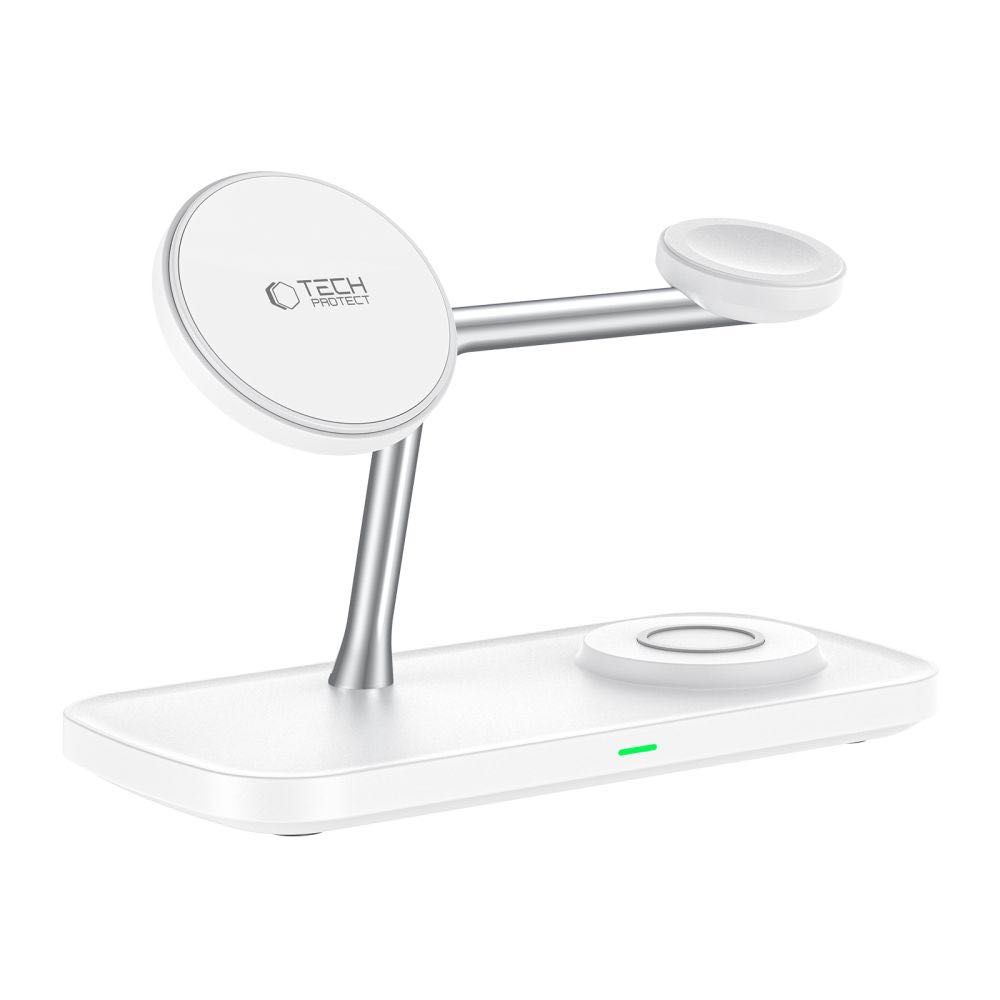 Магнитно Безжично Зарядно 3 в 1 TECH-PROTECT QI15W-A45