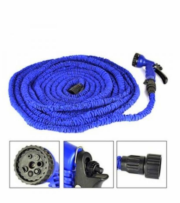 Furtun extensibil pentru grădină 27 m cu pistol de stropit NOU  55 Lei