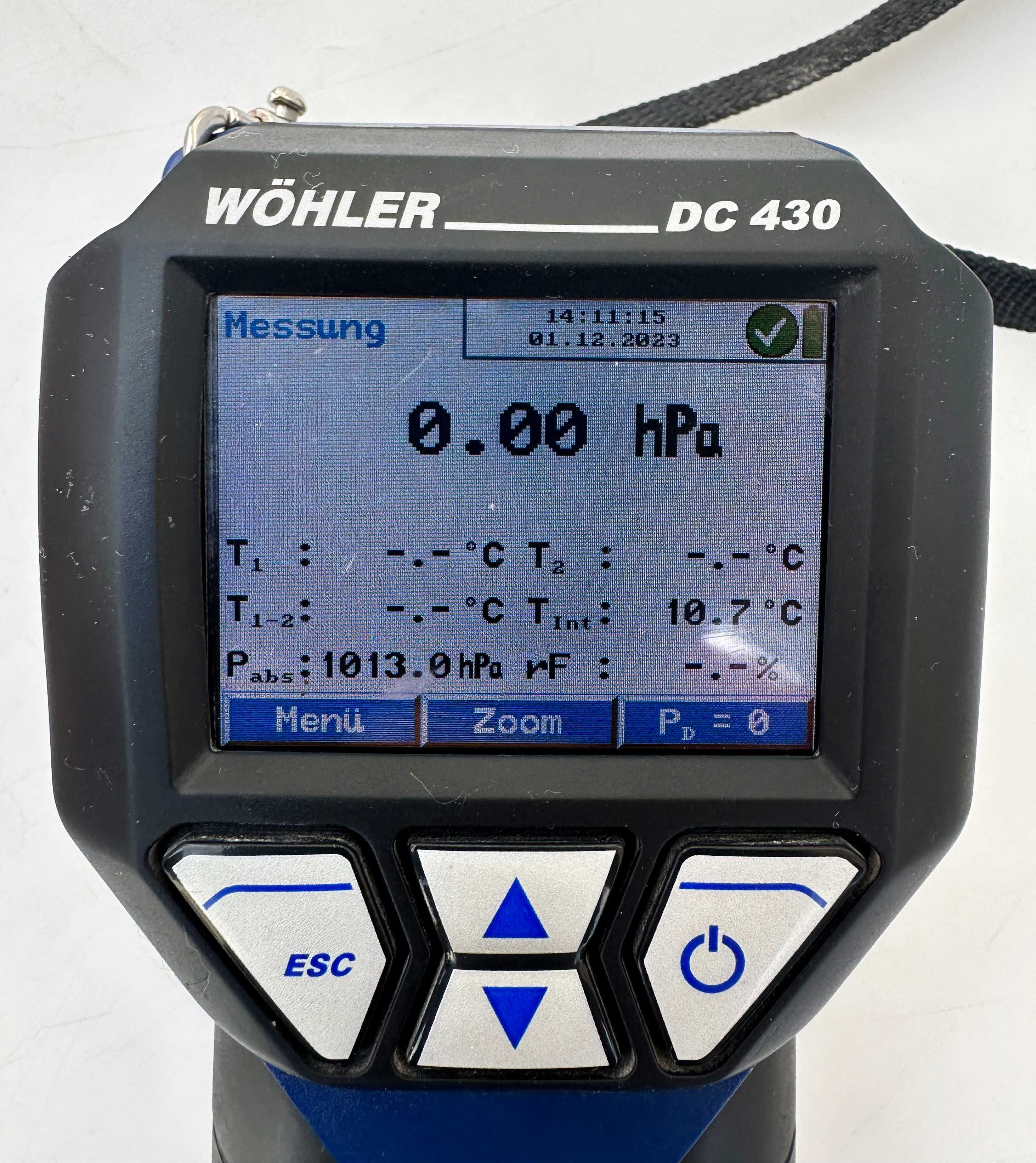 WÖHLER DC 430 - Уред за измерване херметичност