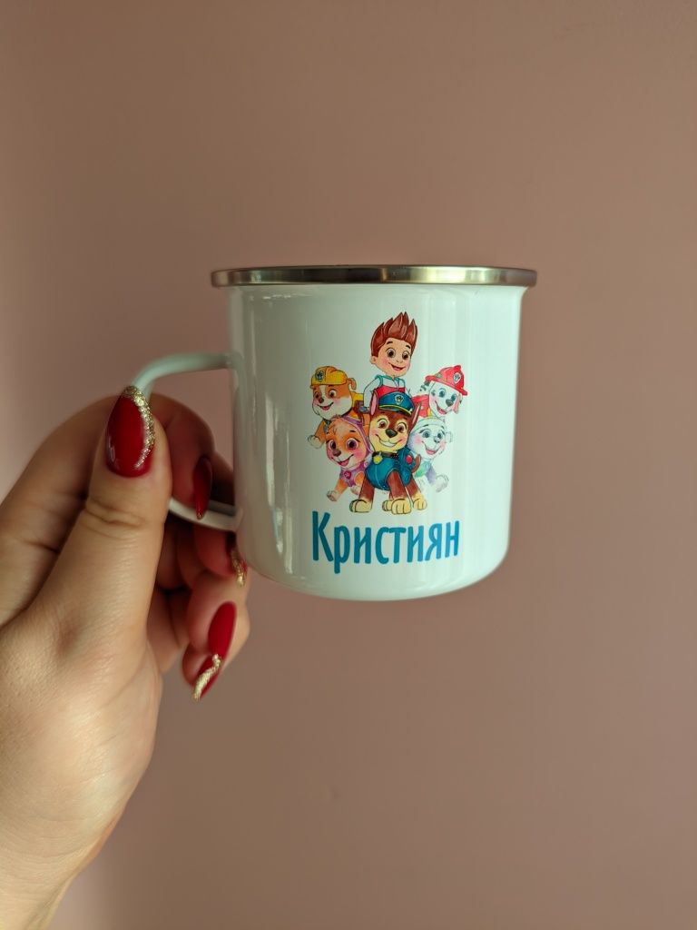 Емайлирани канчета с имена