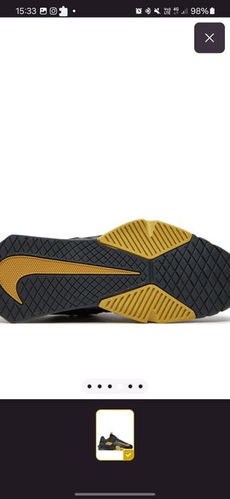 Nike savaleos black/metallic gold-anthracite