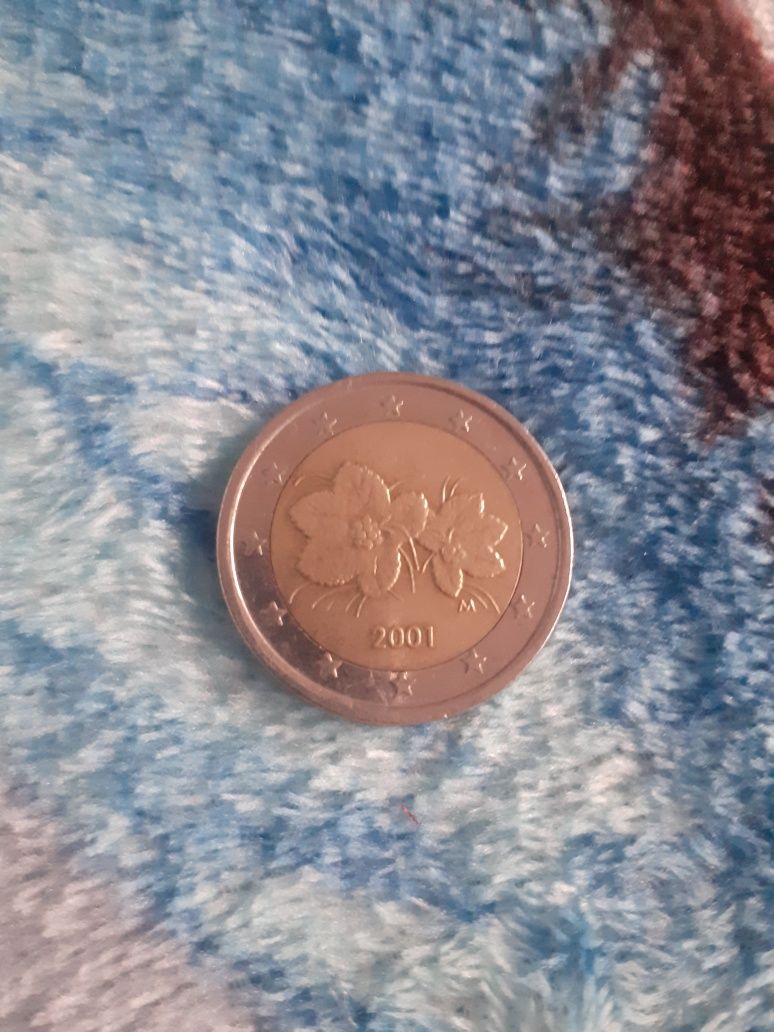 Monedă 2 Euro Anul 2001 Rară