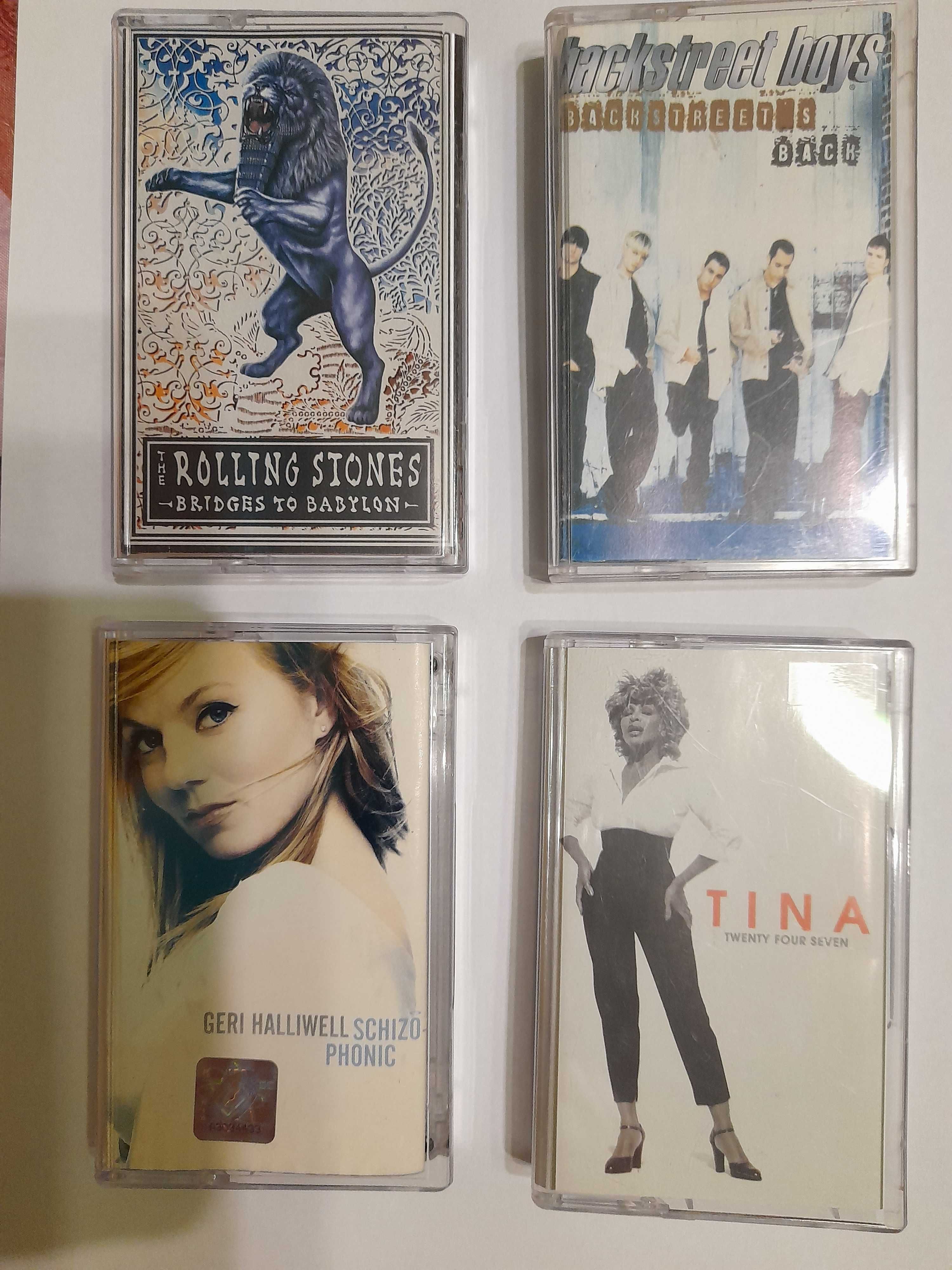 Casete audio: Gerri Halliwell, Tina, Rolling Stones, Backstreet Boys