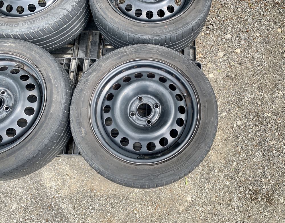 4бр.ДЖАНТИ+ЛЕТНИ ГУМИ 15" 4x100 за Opel Combo,Corsa,Fiat Punto,Aveo