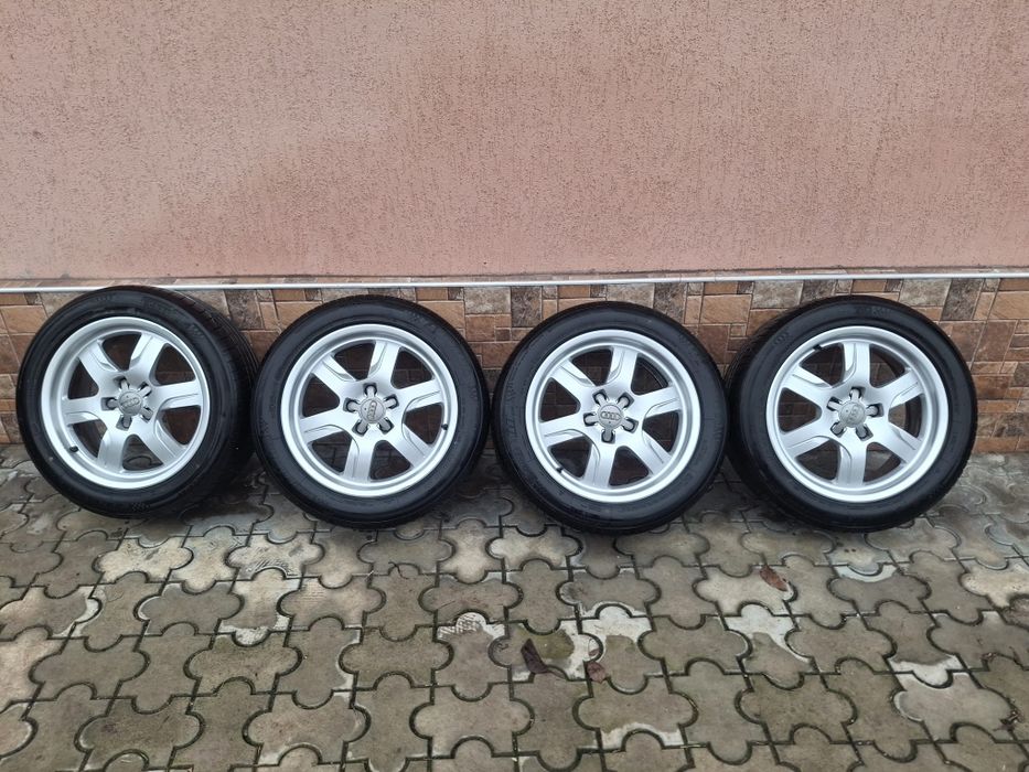 Jante aliaj originale Audi model frumos 225.50.17 cu anvelope noi de v