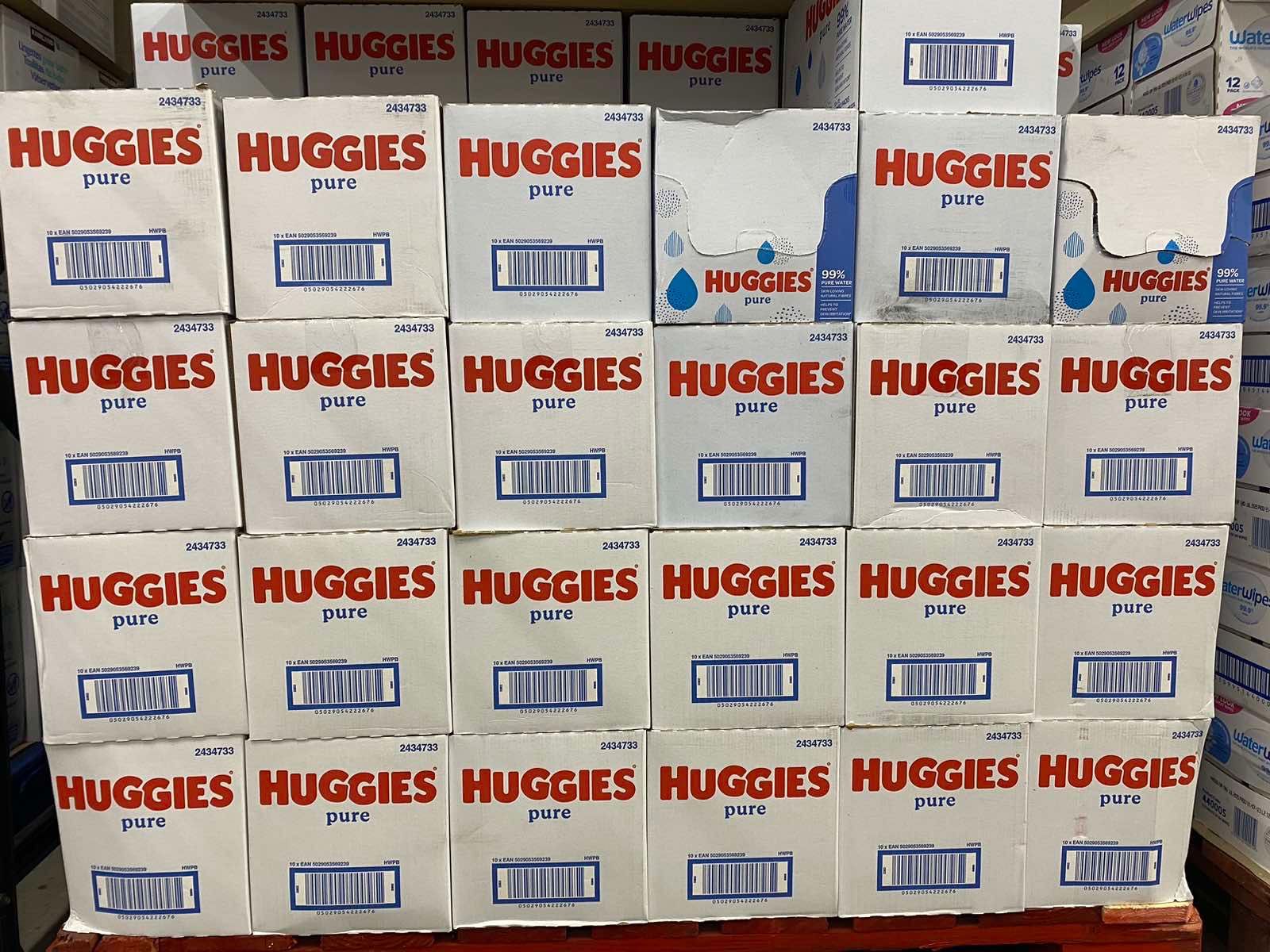 Мокри кърпички Huggies , pure , внос от Англия, 10пакета х 72 бв