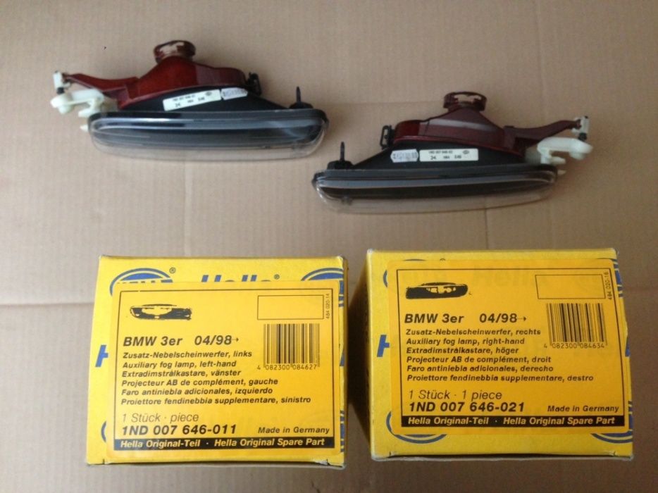 Халогени за БМВ Е46 ляв BMW десен оригинални Хела HELLA не за М броня