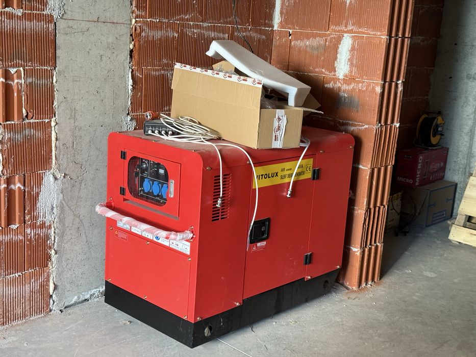 Безшумен Дизелов генератор 14KVA КАТО НОВ С ГАРАНЦИЯ