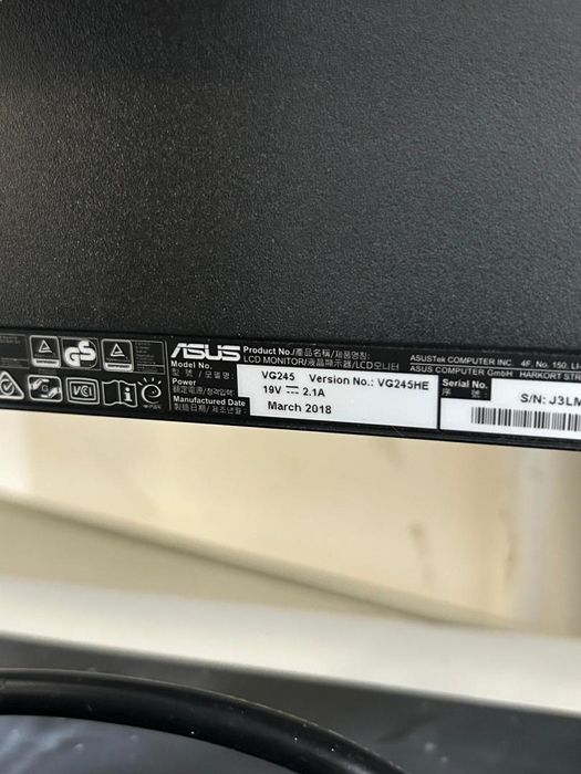 Monitor Gaming LED TN ASUS VG245H 24 FHD, 1ms, 75Hz -D-