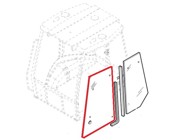 Стъкло , Прозорец JCB , New Holland , Komatsu , Hidromek