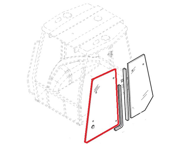 Стъкло , Прозорец JCB , New Holland , Komatsu , Hidromek