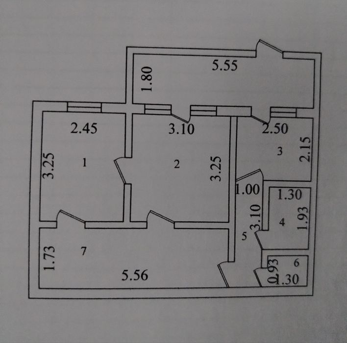 СРОЧНО СОТИЛАДИ Чирчик ш. 8 м/н йул юзи 2х/1/4 торцевой 56 м²