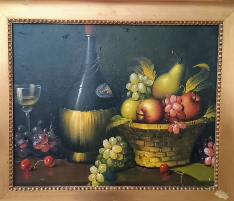 Tablou vechi pictat pânză