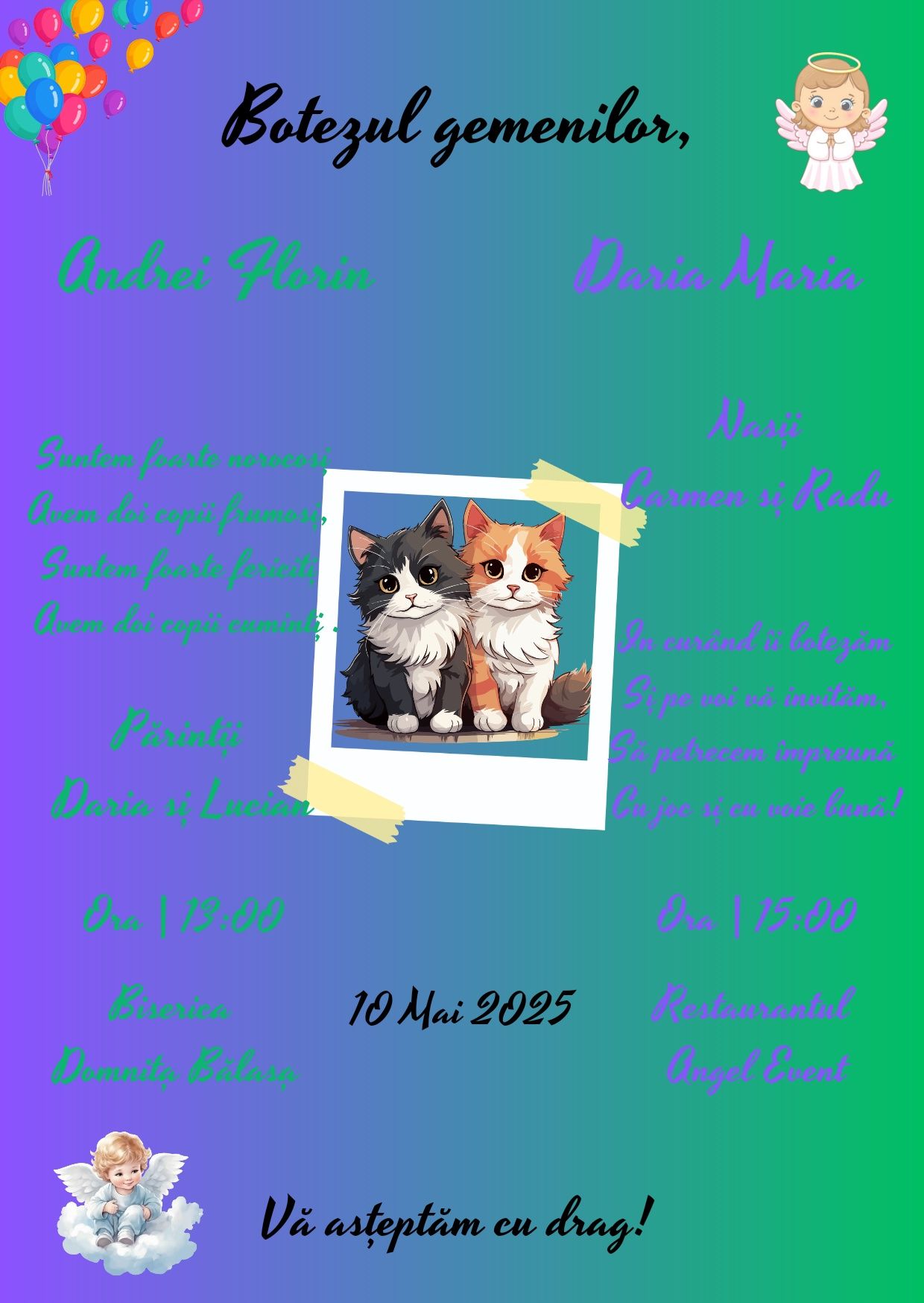 Invitații evenimente PDF și JPG