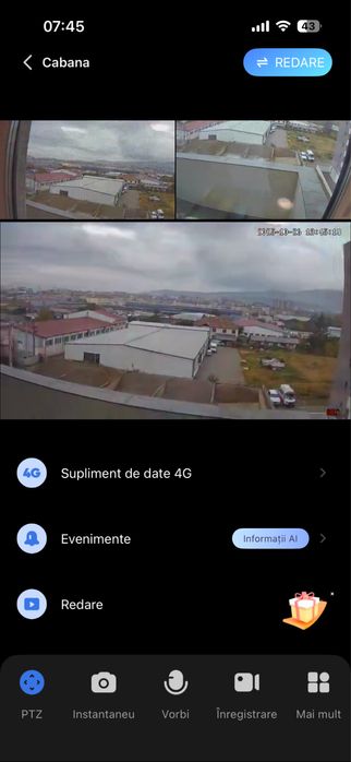 Camera de supraveghere cu cartela 4g orice retea!