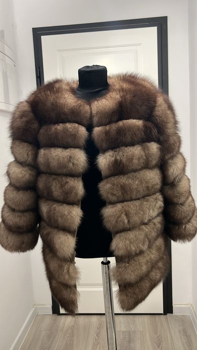 Blana naturala vulpe polara 3 în 1