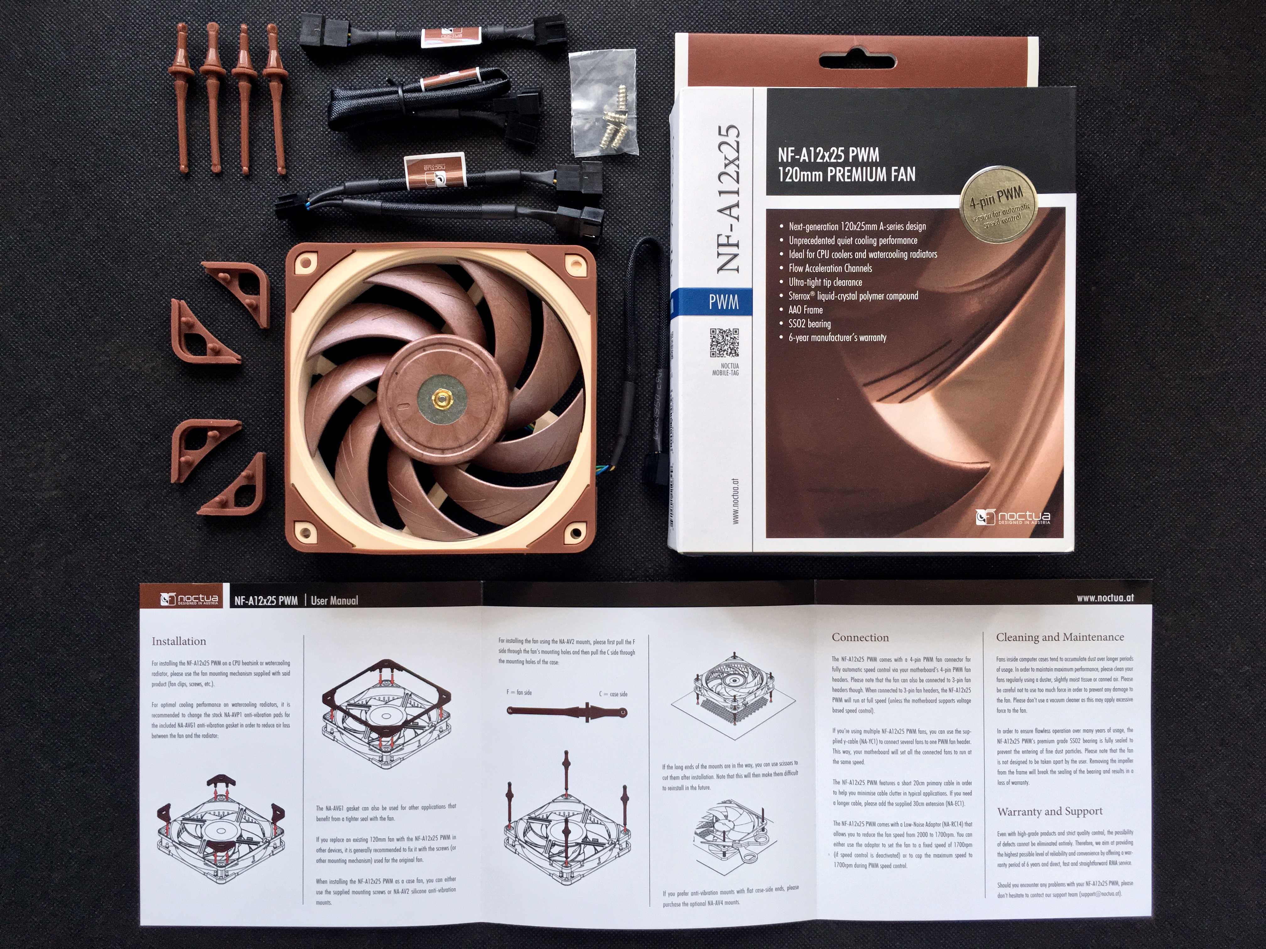 NOCTUA NF-A12x25 12V PWM 120mm Premium Fans