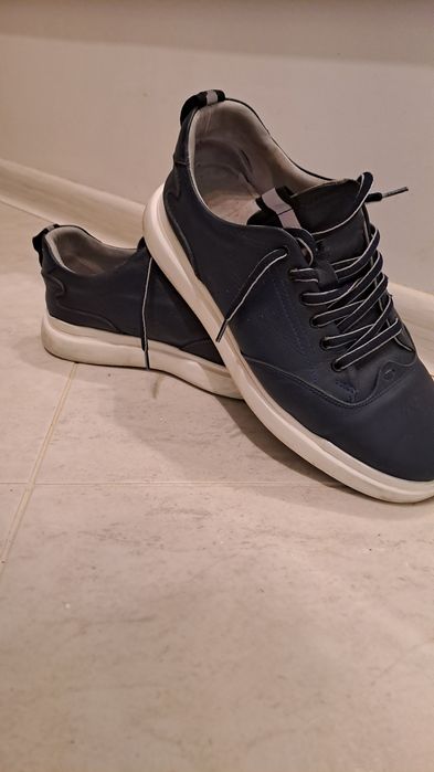 Мъжки обувки Gianni,  номер 41, естествена кожа,  тъмно-сини