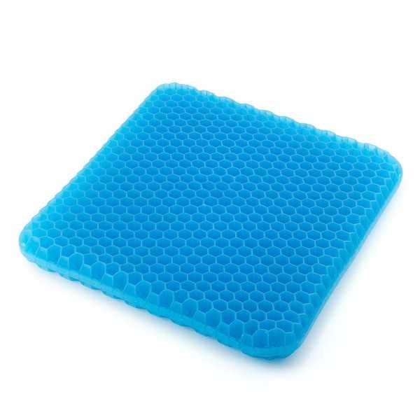 Perna gel ergonomica tip fagure cu husa antiderapanta 39 x 37 x 3 cm