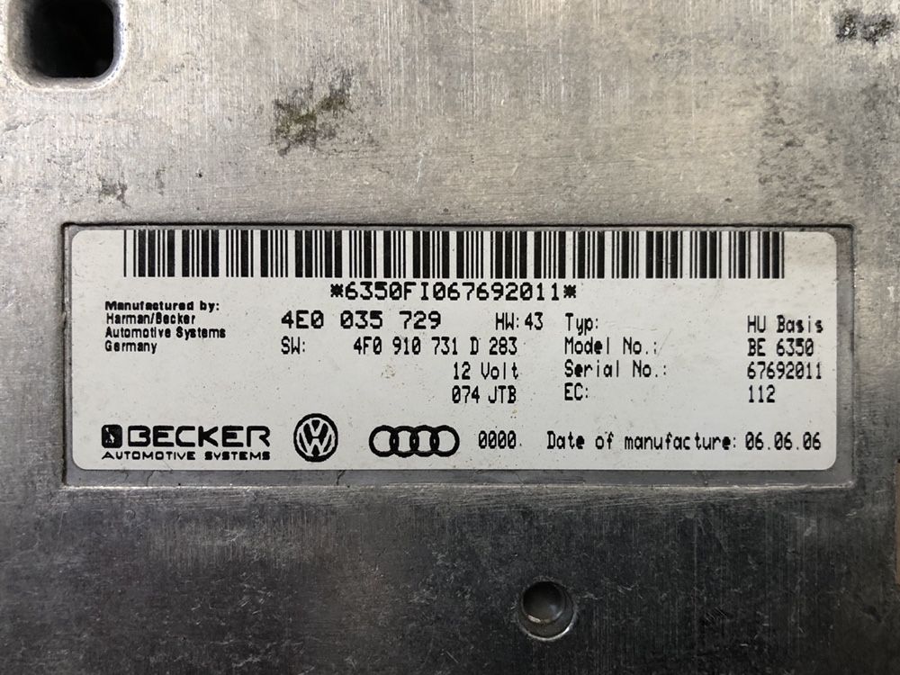 Interfata MMI / Modul / Calculator MMI Audi A6 , A8 , Q7 4E0035729