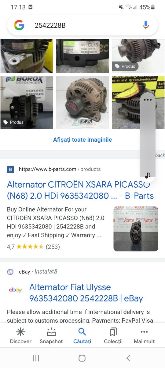 Alternator Citroen Berlingo XSara Picasso 2.0 hdi